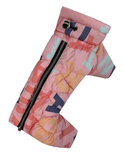 Зимний комбинезон Comfort буквы розовые
