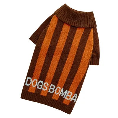 Свитер вязаный Dogs Bomba шоколад