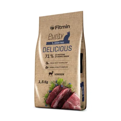 Корм для кошек Fitmin cat Purity Delicious с дичью