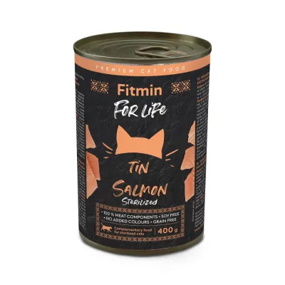 FFL cat tin Salmon Sterilized 400г