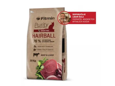 Fitmin cat Purity Hairball, 10 кг, 532114018