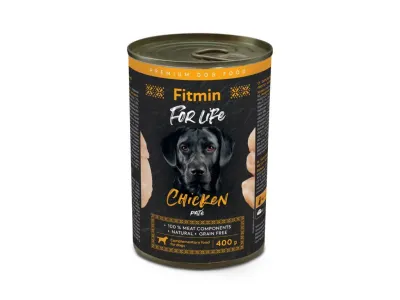 Консерва для собак курка, 400 г, Fitmin For Life