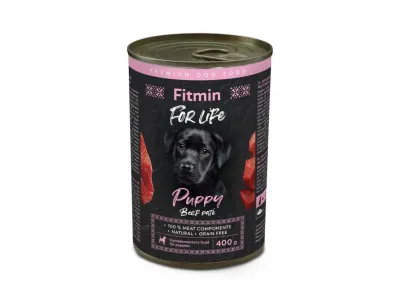 Консерва для цуценят яловичина, 400 г, Fitmin For Life