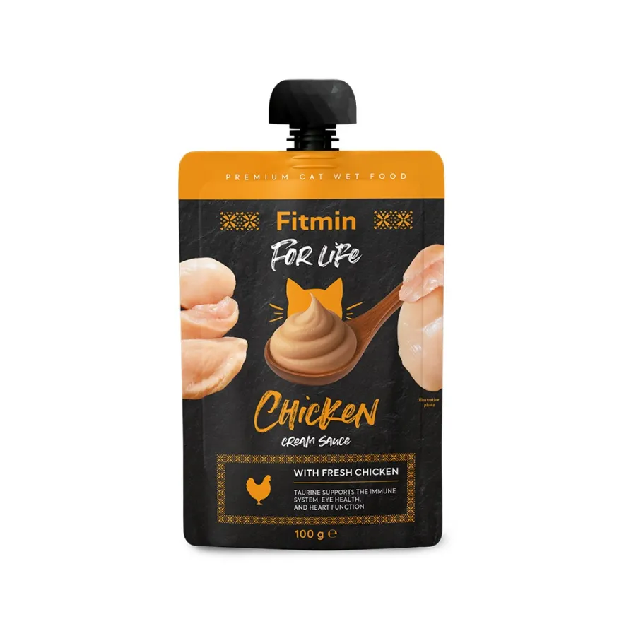 Fitmin For Life Cream Sauce пауч с курицей 100 г — фото 1