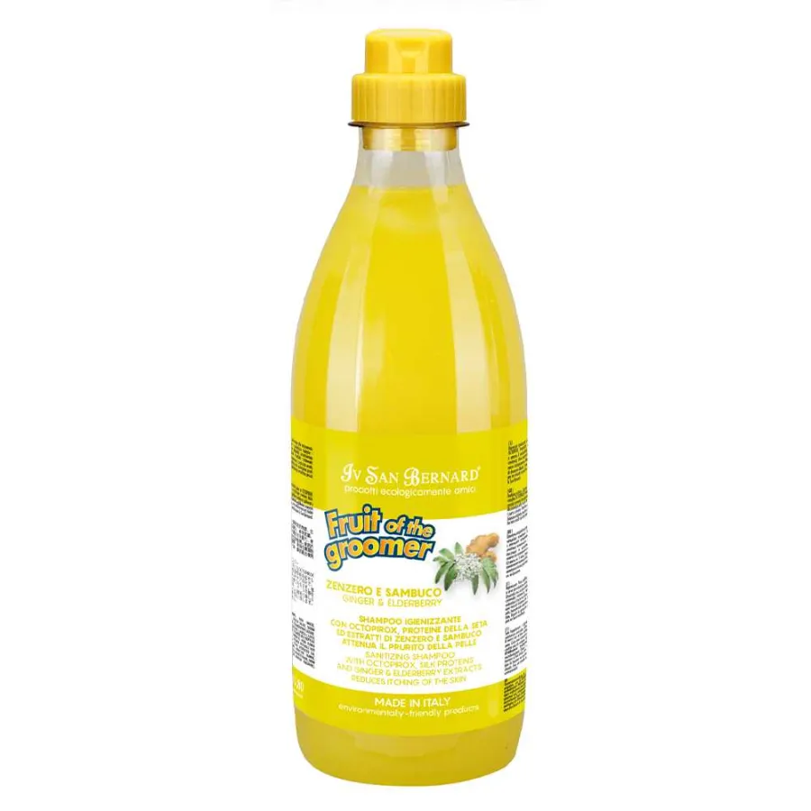 Шампунь для собак і котів Імбир і бузина від лупи, свербежу, Iv San Bernard Fruit Of The Groomer — фото 1