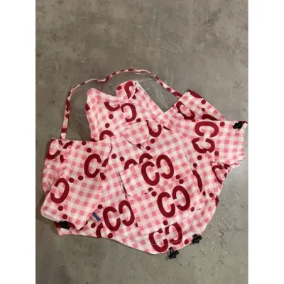 Дощовик для собак і котів GUCCI з капюшоном, рожевий