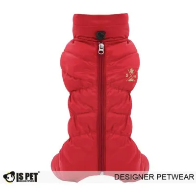 Зимовий комбінезон для собак Is Pet з високим коміром, без капюшона Alps explorer червоний