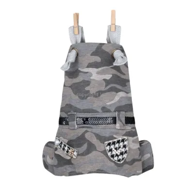 Штани для собак Louisdog Bubbly pants military сірі
