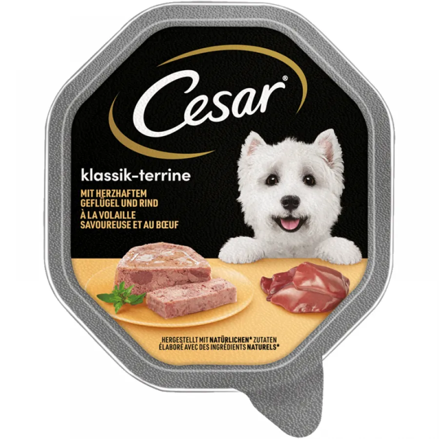 Консервы для собак CESAR Паштет "Classic" с говядиной и курицей 150г — фото 1
