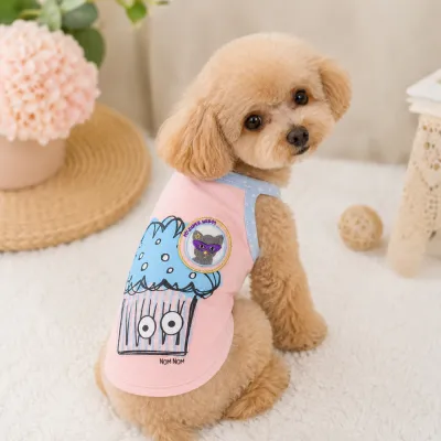 Майка для собак Louisdog "Cupcakemon" рожева