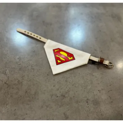 Ошейник-бандана для собак Superman, белый