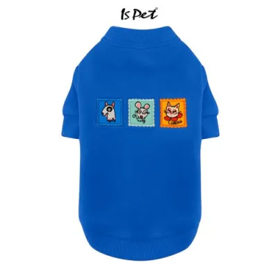 Толстовка для собак Is Pet FAMILY LOOK "Кішки Мишки" синій