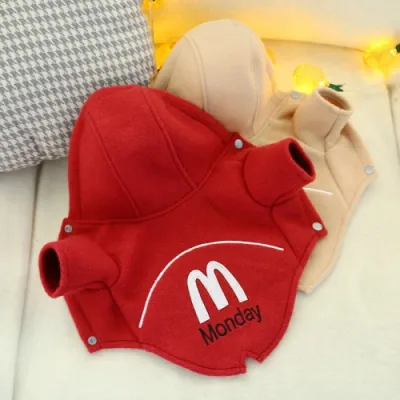 Толстовка для собак PetCircle "Monday " червона
