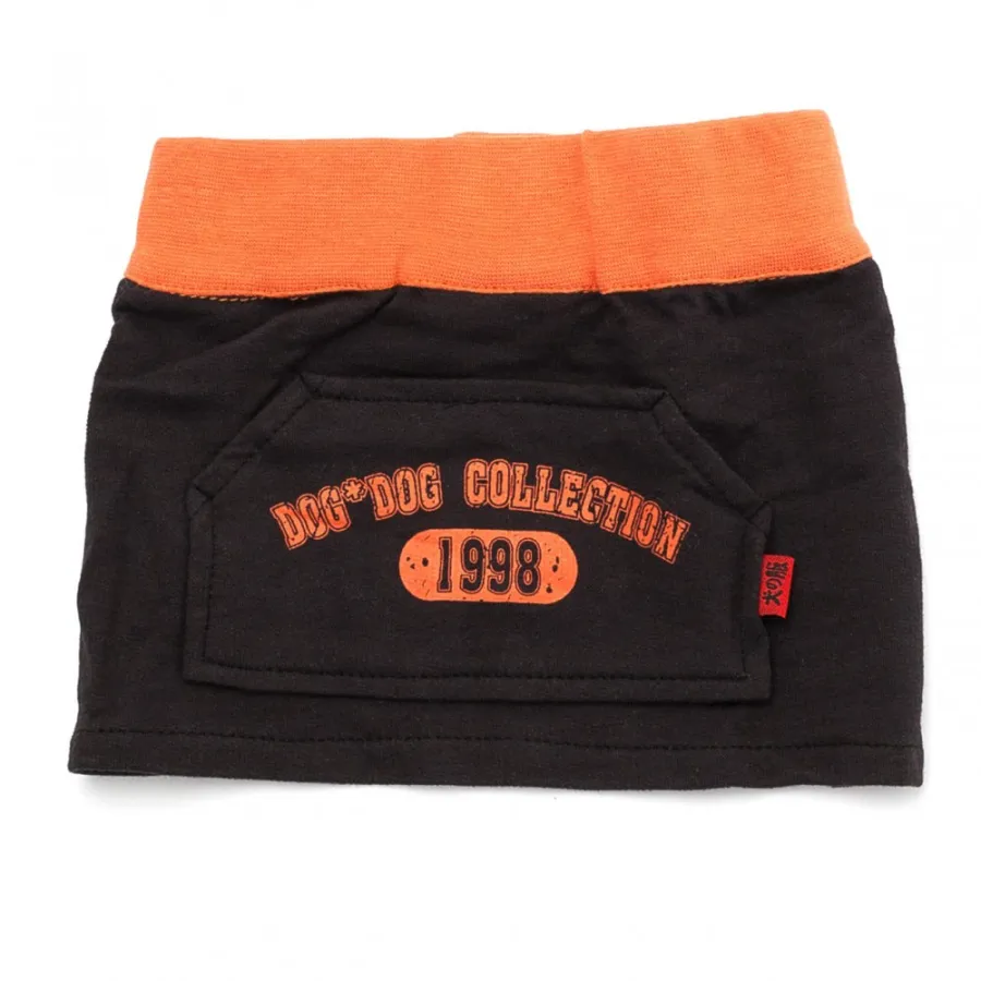 Юбка для собак Dog Dog "Dog*Dog Collection" на липучке вокруг живота, черный — фото 1