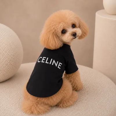 Футболка для собак і котів Celine чорна