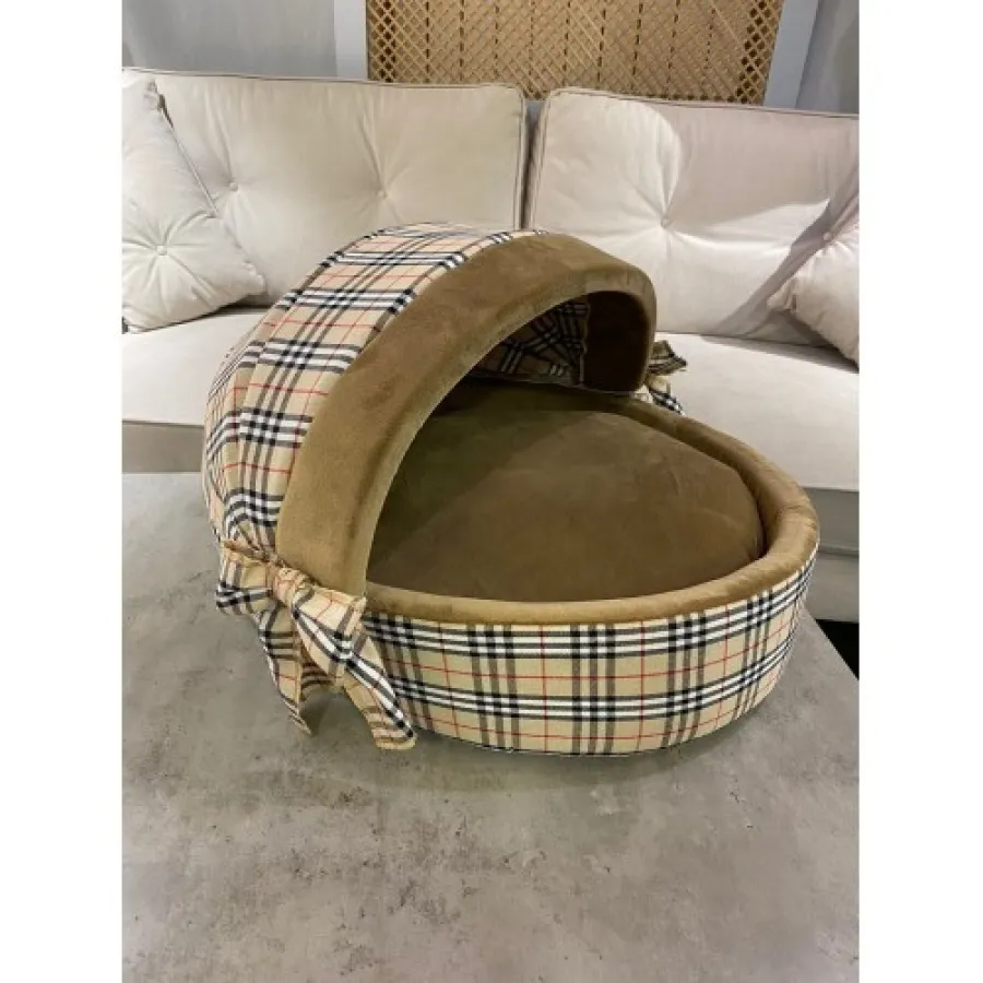Люлька для собак Maralis BURBERRY с мягкой съемной подушкой — фото 1