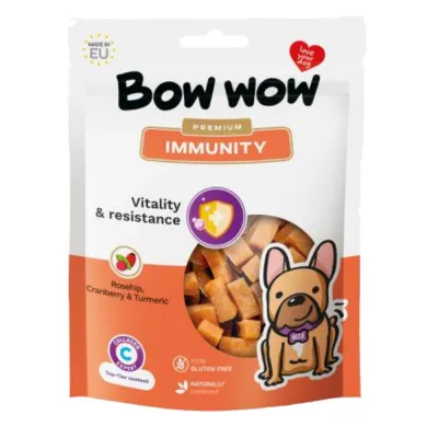 Ласощі для собак Bow wow Immunity снеки, для поліпшення імунітету, 60 гр