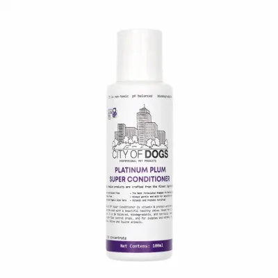 City of Dogs Кондиционер для собак и кошек Platinum Plum для объемной шерсти, 100мл