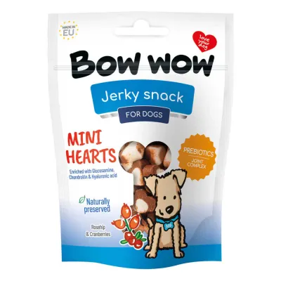 Лакомство для собак Bow wow мини сердечки 80 г
