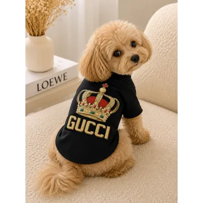 Футболка для собак и кошек Gucci Crown Black
