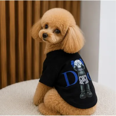 Футболка для собак Dior Kaws Black