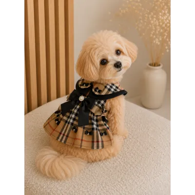 Сукня для собак Burberry Classic Bow | одяг для улюбленців
