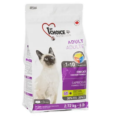 1st Choice Adult Finicky Chicken ФЕСТ ЧОЙС ФІНІКИ КУРКА сухий суперпреміум корм для котів вибагливих та активних