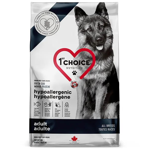 1st Choice Adult Hypoallergenic Cod ФЕСТ ЧОЙС ГІПОАЛЕРГЕННИЙ ТРІСКА сухий дієтичний беззерновий корм для собак — фото 1