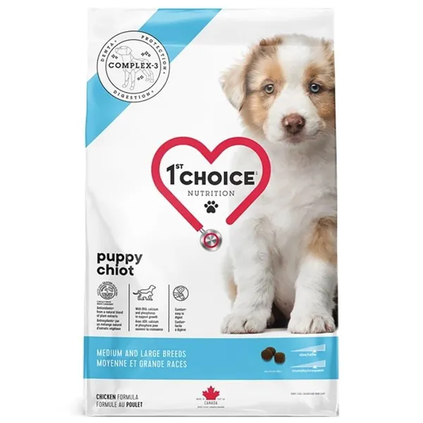 1st Choice Puppy Medium and Large ФЕСТ ЧОЙС ЦУЦЕНЯ СЕРЕДНІХ ВЕЛИКИХ сухий суперпреміум корм для цуценят середніх і великих порід — фото 1