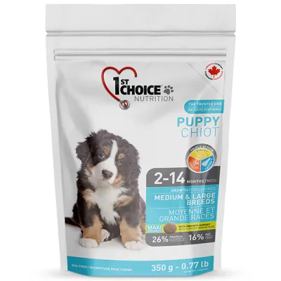Сухой корм для щенков Chicken, 1st Choice Puppy Medium&Large