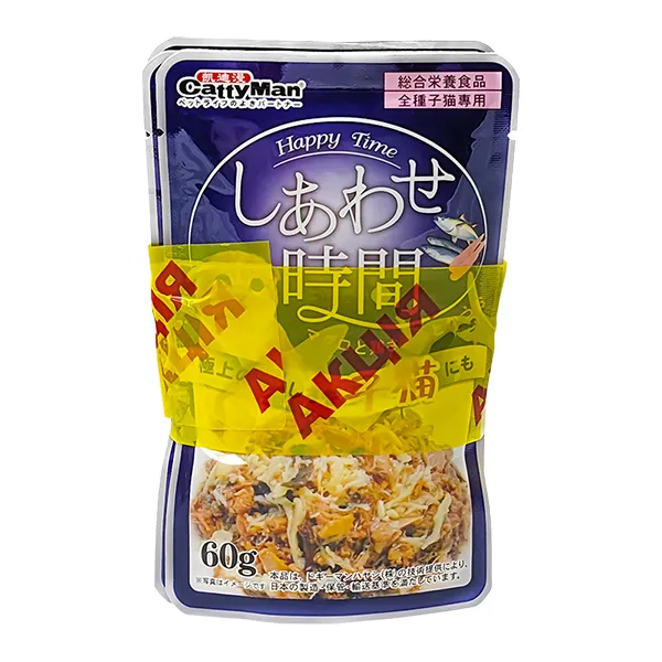 CattyMan Fish Feast for Kittens влажный корм для котят, тунец с макрелью, пауч 4х60г — фото 1