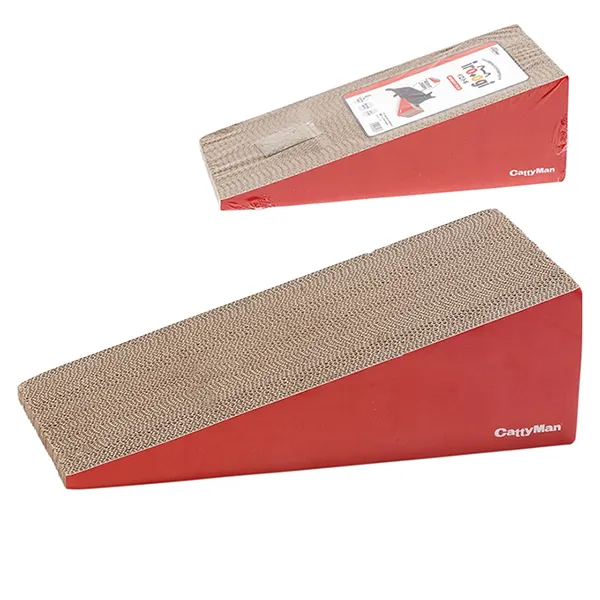 Когтеточка картонная CattyMan Cardboard Scratcher Slope — фото 1