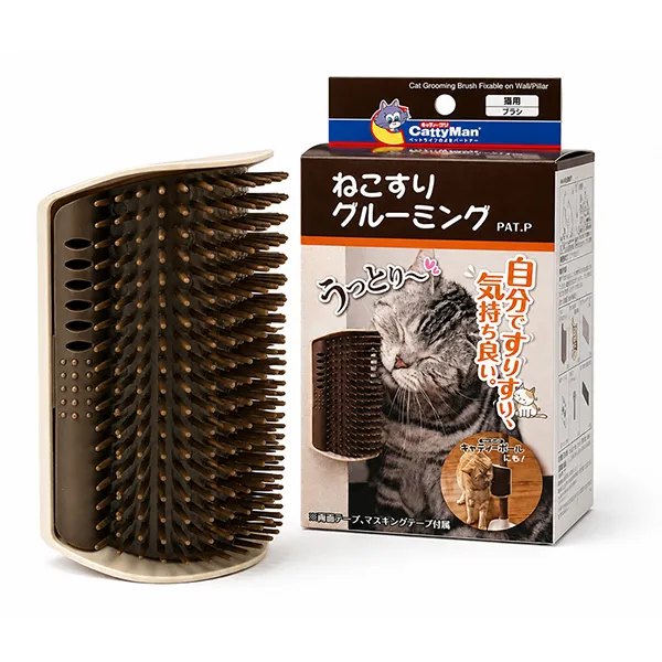 Cattyman Cat Grooming Brush КЕТТІМЕН ЩІТКА МАСАЖНА навісна для вичісування шерсті котів — фото 1