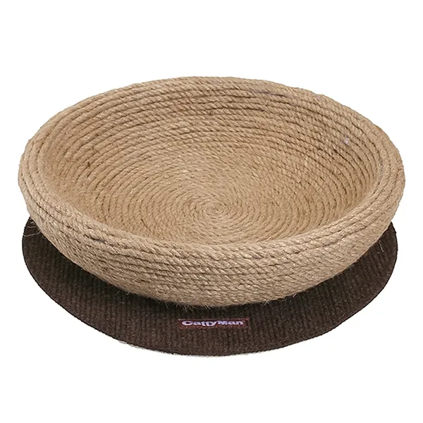 Лежак-когтеточка CattyMan Scratcher Jute Bed — фото 1