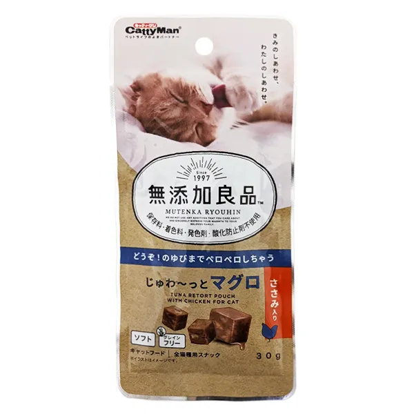 CattyMan Tuna Chicken КЕТТІМЕН КУБИКИ З ТУНЦЕМ ТА КУРКОЮ ласощі для котів — фото 1