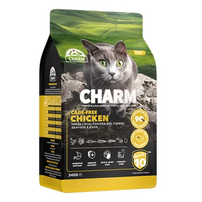 Сухий беззерновий холістик корм для котів, курка вільного вигулу, Charm Cage-Free Chicken