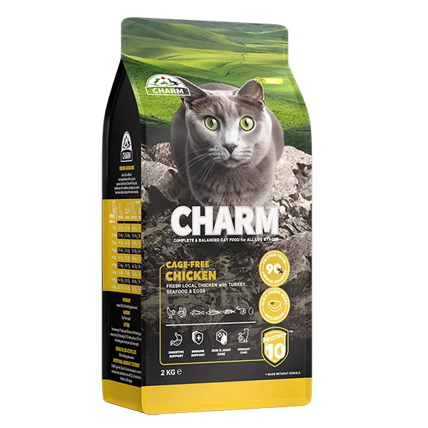 Сухий беззерновий холістик корм для котів, курка вільного вигулу, Charm Cage-Free Chicken — фото 1