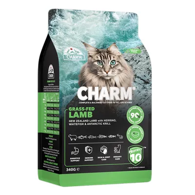 Сухой беззерновой корм для кошек Charm Grass-Fed Lamb