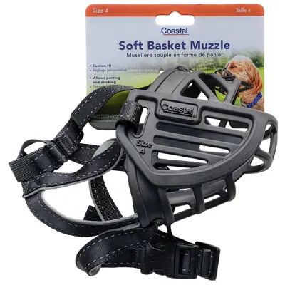 Силиконовый намордник для собак Coastal Soft Basket Muzzle