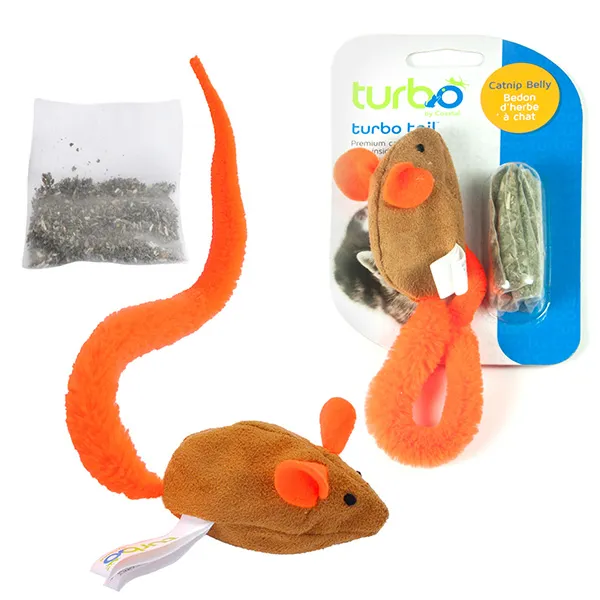 Coastal Turbo Tail Crinkle Mouse КОСТАЛ ТУРБО МИША іграшка з кошачою м`ятою для котів — фото 1