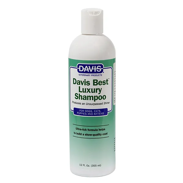 Davis Best Luxury Shampoo ДЕВІС БЕСТ ЛАКШЕРІ шампунь для блиску шерсті у собак і котів, концентрат — фото 1