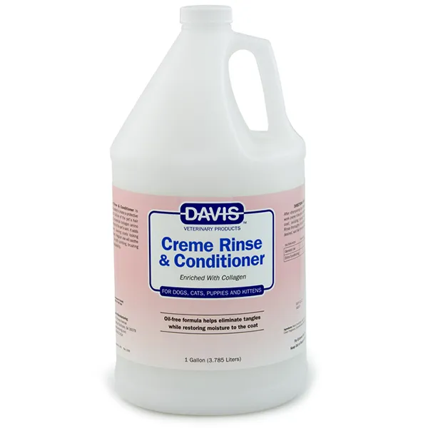 Davis Creme Rinse & Conditioner ДЕВІС КРЕМ РІНЗ ополіскувач та кондиціонер з колагеном для собак і котів, концентрат — фото 1