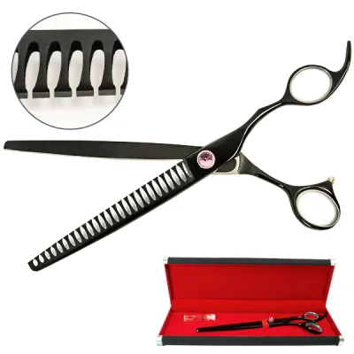Філірувальні шанкерні ножиці для стрижки собак Davis Majutsu Titanium Thinning