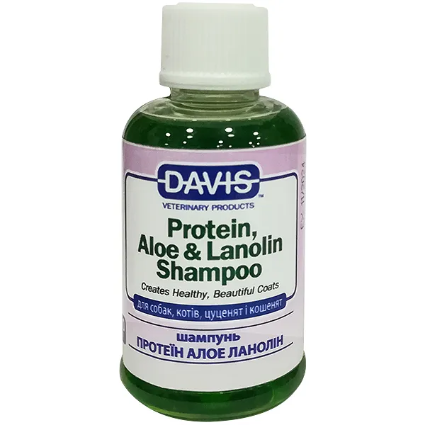 Шампунь с протеином, алоэ и ланолином для собак и кошек Davis Protein & Aloe & Lanolin Shampoo, концентрат — фото 1