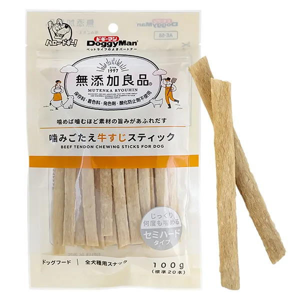 DoggyMan Beef Tendon Sticks ДОГГІМЕН ЯЛОВИЧЕ СУХОЖИЛЛЯ жувальні ласощі для собак — фото 1