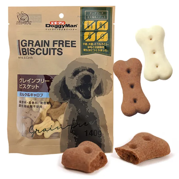 Печенье для собак беззерновое с молоком и кэробом DoggyMan Biscuits Milk Carob — фото 1