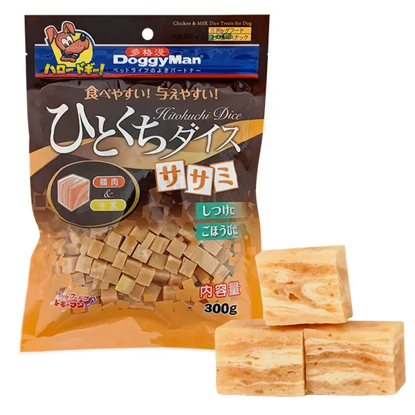 DoggyMan Chicken&Milk Dice Treats — лакомство для собак — фото 1