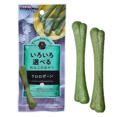 Жевательное лакомство кость для чистки зубов DoggyMan Green Dental Bone