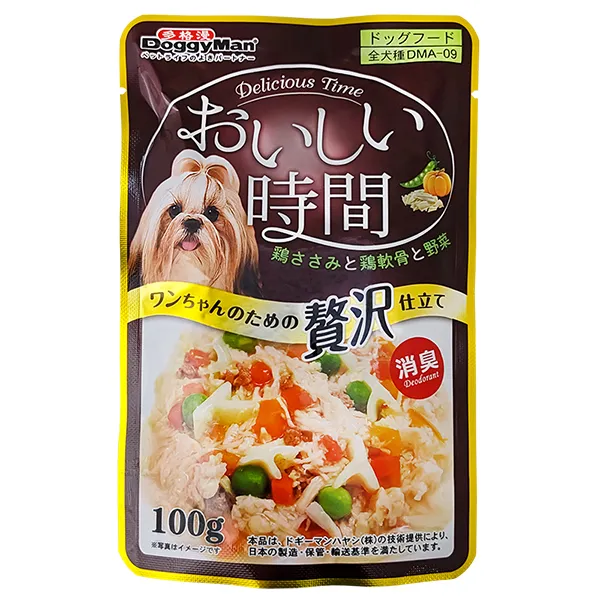 Вологий корм для собак курка з хрящем DoggyMan Low Fat Chicken & Cartilage 100г — фото 1