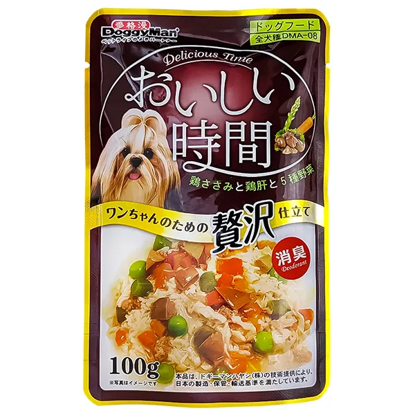 Консервы для собак курица с печенью в желе DoggyMan Low Fat Chicken & Liver 100г — фото 1